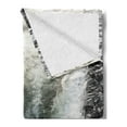 thumbnail image 2 of Waterfall Soft Flannel Fleece Blanket, Photo of Man Kayaking in Canoe Flowing Wild Water Nature Extreme Outdoors Print, Cozy Plush for Indoor and Outdoor Use, 70" x 90", Multicolor, by Ambesonne, 2 of 5