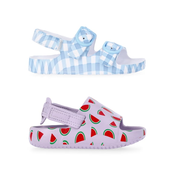 Wonder Nation Baby and Toddler Sandals, 2-Pack