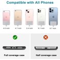 thumbnail image 3 of IBAOLEA Phone Lanyard, 4×Durable Pads, 1×Adjustable Crossbody Neck Strap Cell Phone Lanyard Compatible with Most Smartphone Grey, 3 of 7