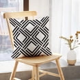 thumbnail image 5 of LALILO Throw Pillow Covers Lattice Modern Stylish With Monochrome Cushion Cover 18" x 18", 2 Pack, 5 of 6