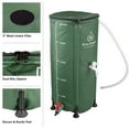 thumbnail image 2 of Pure Garden 26.4-Gallon/100-Liter Collapsible PVC Rain Barrel with Water Spigot, Green, 2 of 7