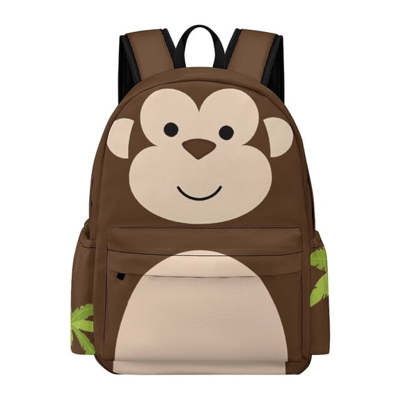 Monkey Backpack for Men Women Teenager 17 Inch Monkey Schoolbag Travel Cartoon Backpacks