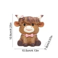 thumbnail image 3 of Highland Cow Planter, Cute Resin Flower Pot Ornament with Holder, Desktop Home Decor Figurine for Shelf Desk Mantelpiece and Garden Decoration, 3 of 6