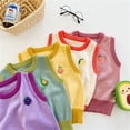 thumbnail image 3 of Mercatoo Baby Toddler Boys Girls Patchwork 𝐂olorblock Crew Neck Sweater Vest Sleeveless Pullover Knitted Tank Tops, 3 of 4