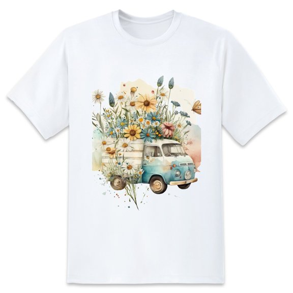 Men's Graphic TeeFlowers (15) Letter Print T-Shirts Round Neck Short Sleeves Sizes XS-5XL Summer Daily Casual Tops