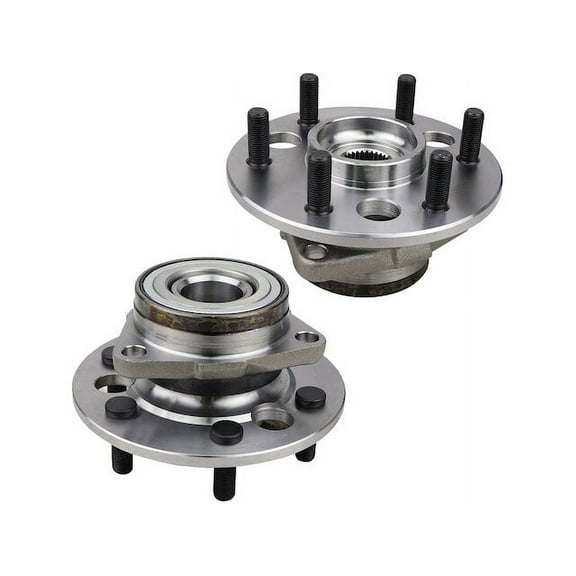 Front Wheel Bearing Hub Assembly - Set of 2 - Compatible with 1988 - 1991 Chevy K1500 4WD 1989 1990