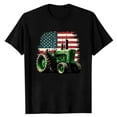 thumbnail image 4 of Mens 250 Anniversary USA Shirt Farm Tractor Graphic Tee Casual Short Sleeve Shirt Patriotic Tops L, 4 of 4