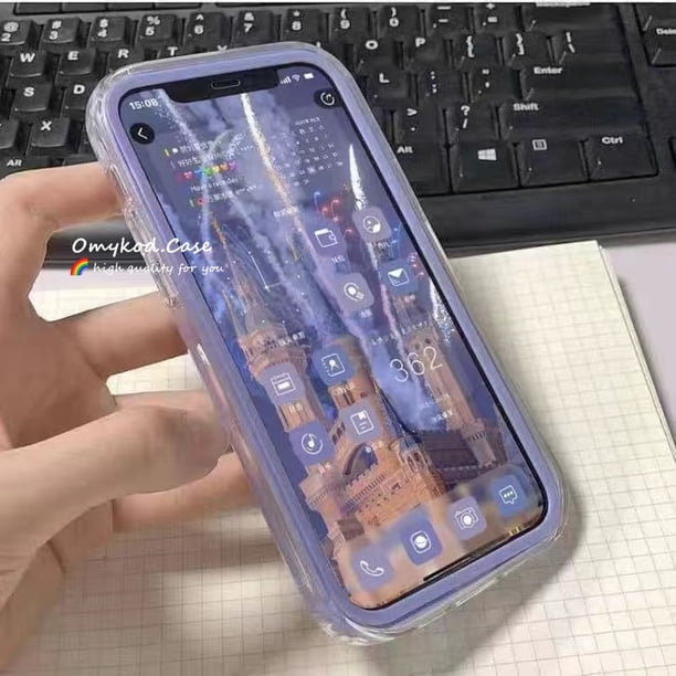Samsung A13 A03 A12 A03S A53 A33 A02S A51 A71 A52 A32 A22 A20S A11 A02 A70 A50 A30S A50S A30 A20 3 En 1 Funda De Teléfono De Color Caramelo Transparente De Silicona Suave Protectora