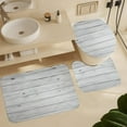thumbnail image 6 of Shower Curtain Sets for Bathroom Sets, Wood and Fallen Leaves Pattern Printed on Shower Curtain Set with Rugs and Accessories, Suitable for Small Bathroom Gym Guest Bath, 72 x 72 inches, 6 of 8