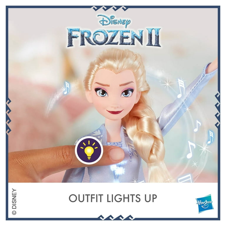 Disney Frozen 2 Singing Elsa Musical Fashion Doll, Includes Blue Dress 
