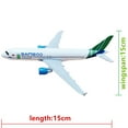 thumbnail image 3 of Simulation Vietnam Bamboo A320 Plane Model 1/400 Scale 15cm Metal Airplane Model for Collection Gift, 3 of 11