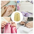 thumbnail image 6 of Sewing Thimble, Finger Protector for Hand Sewing Craft DIY Sewing Tools, Gold, 8 PCS, 6 of 6