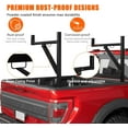 thumbnail image 5 of EastVita Ladder Rack for Pickup Load 250 lbs,44.5-49.5" Adjustable Height, 19"-34 "Retractable Width Steel Ladder Rack for Truck,Ladder Stand,for Kayak, Surfboard, 5 of 7