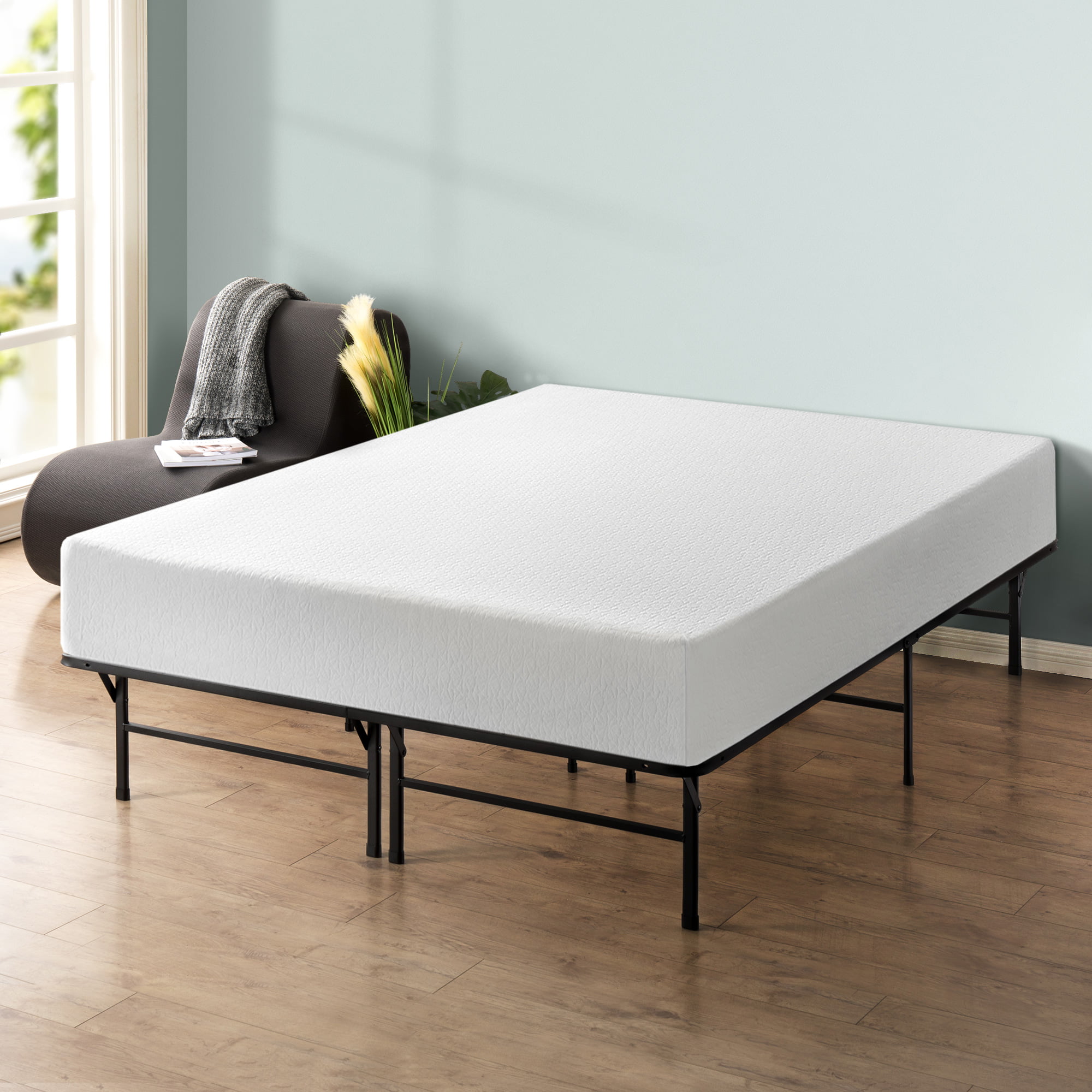 Best Price Memory Foam 12" Mattress and Dual-Use Steel Bed ...