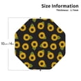 thumbnail image 2 of KLL Drink Coasters Set Octagon of 4,PU Leather Absorbent Coasters Set Decorative Coffee Cup Coasters Housewarming Gift for Home Decor-Sunflowers, 2 of 5