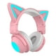 thumbnail image 4 of Oreja de gato Auriculares Bluetooth Auriculares para niña Auriculares Rosa, 4 of 5