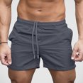 thumbnail image 2 of JAJAHO Mens Sports Jogging Shorts Elastic Waist Loose Fit Stretchy Soft Solid Color Summer Running Shorts Versatile Bottoms, 2 of 8