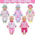 thumbnail image 5 of TDDS9 5 Sets Baby Doll Clothes for 14-18 inch Dolls, 16 inch Baby Doll Pjs Clothes Outfits and Accessories for New Born Dolls, 5 of 9