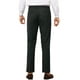 thumbnail image 3 of Pantalones de rayas INSPIRE CHIC para hombre, corte slim, pantalones formales de frente plano, 28 negro, 3 of 5