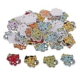 thumbnail image 3 of Pack Of 50 Cute Cartoon Cat Pattern Wooden Buttons 2 Holes For DIY Scrapbooking Card Making, 3 of 10