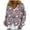 Hot Pink, variant on Women's Zip-Up Sweaters and Sweatshirts, Long Sleeve Oversized Jackets with Christmas Print, Soft Casual Loose Tunic Tops,Dark Blue,2XL