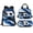 Blue Graffiti Soccer Ball, variant on FUIALDOLG 3PCS School Backpack for Girls – 17 Inch Lightweight Bookbag Set with Lunch Bag and Pencil Case, School Essentials for Teens Soccer Ball Art Print