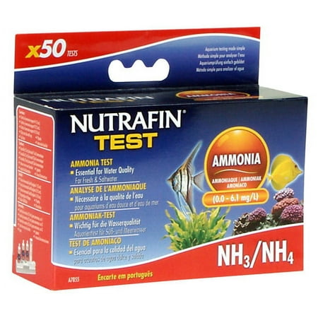 Ammonia Test (0.0-6.1 mg/l) for Fresh and Saltwater - 50 tests