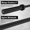 thumbnail image 4 of Barra Recta Olímpica 1.8 mts 2 Sujetadores Altera  BOZ0517 Para Discos 2" 600Lbs Fitness Negro, 4 of 9