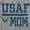 Sport Grey, variant on US Air Force USAF Mother Military Mom Women's Long Sleeve T Shirt Brisco Brands S