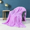 thumbnail image 2 of blankets queen size Soft & Warm Solid Color Polyester Blanket Cozy Throw For Bed Couch All Season Use Multiple Colors Available, 2 of 9
