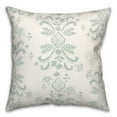 thumbnail image 2 of Creative Products Yellow Floral Crest 18 x 18 Spun Poly Pillow, 2 of 3