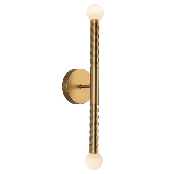 Alora Lighting WV612223BGOP-UNV Arden 2 Light 2" Wide Led Bath Bar - Brushed Gold / Opal
