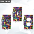 thumbnail image 7 of Yayeee Toggle Light Switch Wall Plate 1-Gang 4.5"x2.7" Home Decorative Outlet Cover, Colorful Psychedelic, 7 of 7