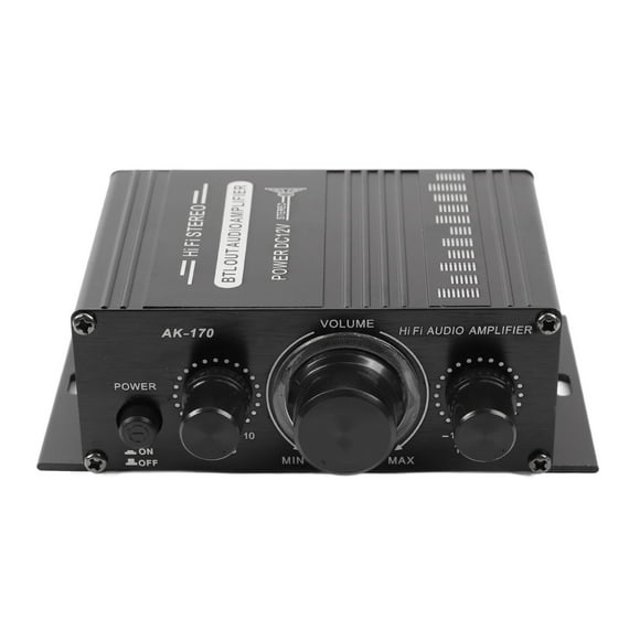Amplificador de potencia para automóvil musical superior Amplificador de potencia de doble canal Uso seguro 12 V para vehículo