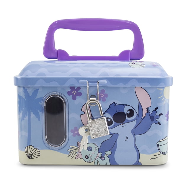 Alcancia Metalica Disney Stitch con Candado