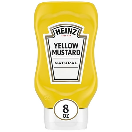Heinz Yellow Mustard, 8 oz Bottle