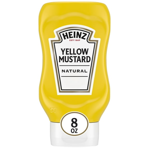 Heinz Yellow Mustard, 8 oz Bottle
