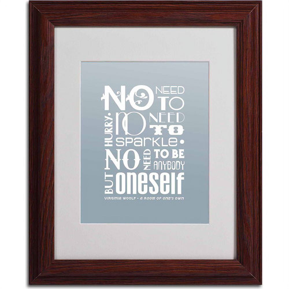 Trademark Fine Art "No Need to Sparkle" Canvas Art by Megan Romo, Wood Frame