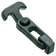 Zoro Select 4Rrl8 Draw Latch, Nonlocking, Black, Catch/Latch Length: 1-1/4"
