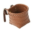 thumbnail image 5 of Vsenkes Kids Bike Basket Bike Accessories Compact Decoration Handmade Storage Basket Brown, 5 of 9