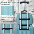 thumbnail image 5 of imerelez 6-Piece Luggage Set, Durable Hardshell ABS Suitcase with Spinner Wheels, TSA Lock, Side Hooks, Lightweight Carry-On & Checked Luggage, 5 of 8