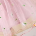 thumbnail image 6 of Mercatoo I𝐧fant Baby Girls Rib-Knit Sleeveless Strap Dress Embroidered Flower Thin Mesh Tutu Su𝐧dress Summer Clothes, 6 of 8