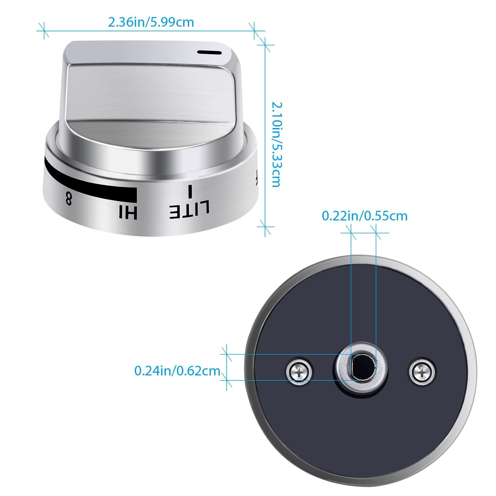 5Pcs AEZ73453509 Gas Grill Control Knobs Fits BBQ Grills For LG Oven Stove Sets