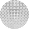 thumbnail image 1 of Ahgly Company Indoor Round Patterned Gunmetal Gray Novelty Area Rugs, 7' Round, 1 of 6
