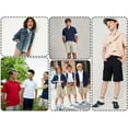 thumbnail image 5 of 2-Pack Boy's Stretch Slim Fit School Uniform Twill Shorts, 5 of 7