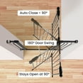 thumbnail image 3 of GIANNA Easy WalkThru Safety Gate for Doorways and Stairways, Fits 29.1 - 38.5 Inch Openings, With Auto-Close/Hold-Open Features, 30-inch Tall, Graphite, 3 of 6