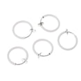 thumbnail image 2 of 2x5pcs Clip Falso En La Nariz Oreja Septum Labio Ceja Oreja No-piercing Blanco Zulema Clip en el anillo de la nariz, 2 of 7