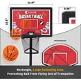 Exacme Trampoline Basketball Hoop Attachment with Rectangular Enclosure