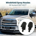 thumbnail image 3 of Unique Bargains Windshield Washer Nozzle for Mini Cooper Hatchback and S (R50, R53) 2002-2006 No.61667146377 Front Black With 2 Pcs1 Meter Fluid Hose 1 Set, 3 of 7