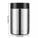 thumbnail image 2 of Cerveza de acero inoxidable Taza de conservación en frío de 12 oz de doble pared con aislamiento al vacío Lata de bebidas Enfriador de botellas de bebidas sidaley HA8533-00B, 2 of 7